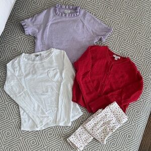 Crewcuts Kids Clothing Set - Purple, White, Red